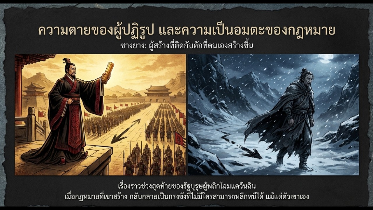 จิ๋นซีฮ่องเต้ ตอนซางยางติดกับดักกฎหมายตนเอง