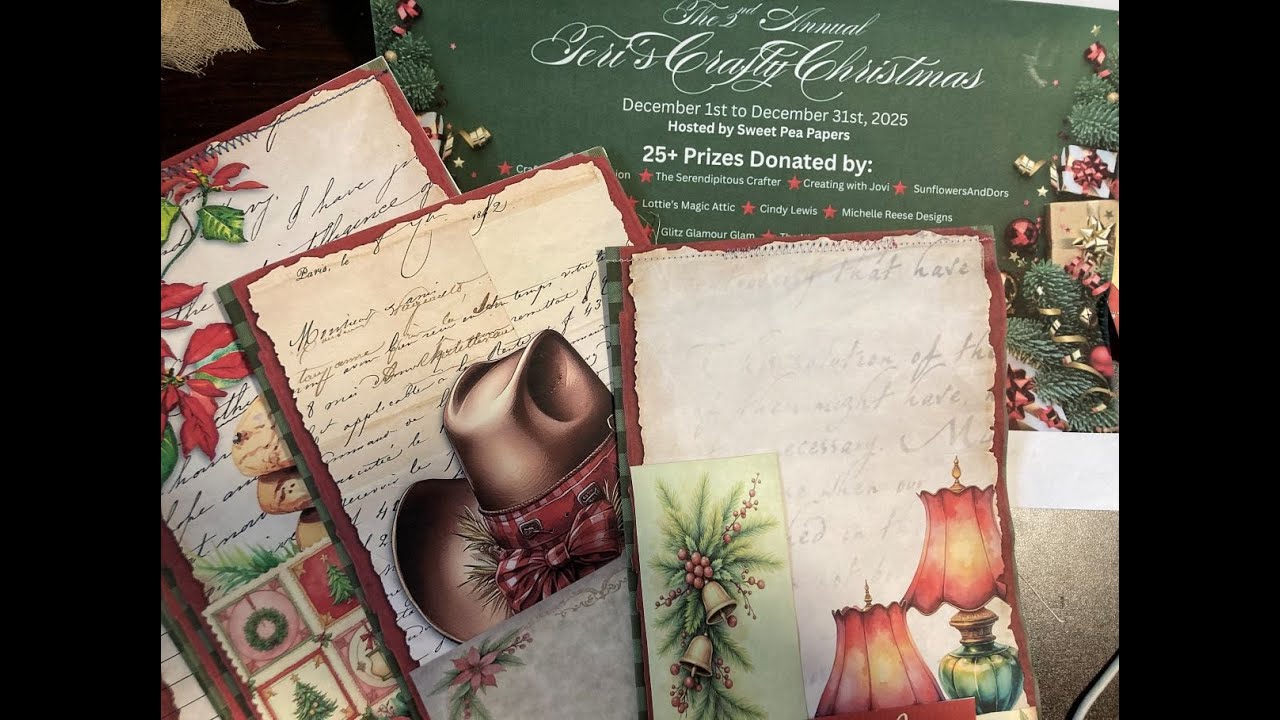 Christmas card holder journal  teri's Crafty Christmas 25 #teriscraftchristmas25