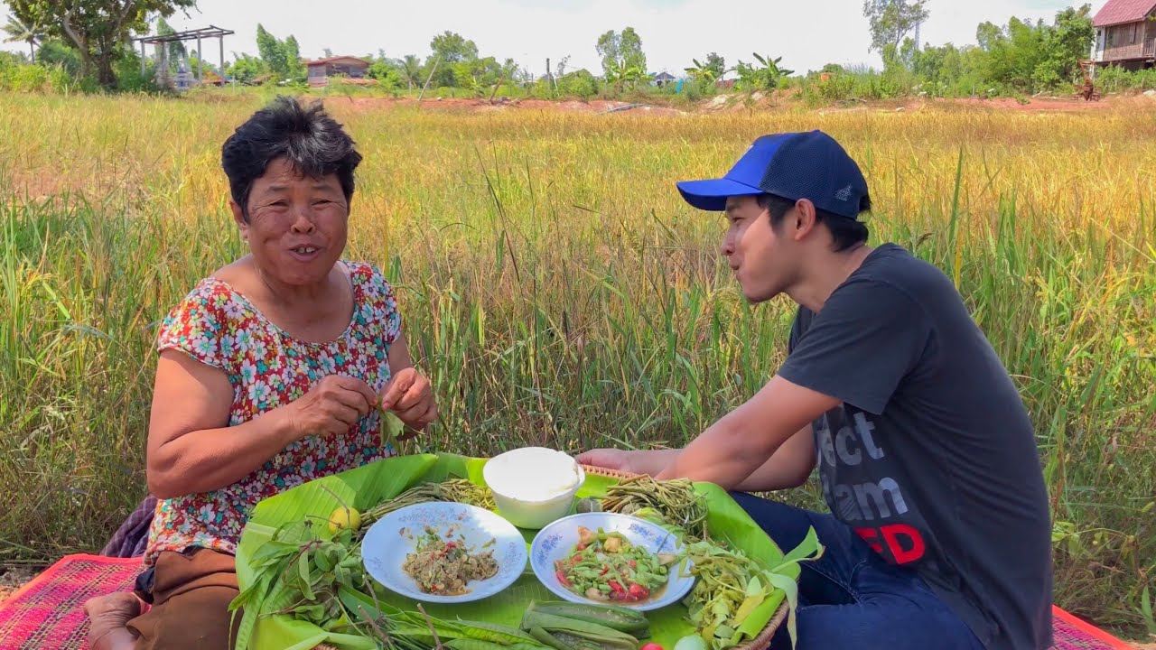 ป่นปูนา ตำถั่วแซ่บๆ แกล้มผักหาได้ตามปลายนา - [18/10/2019]