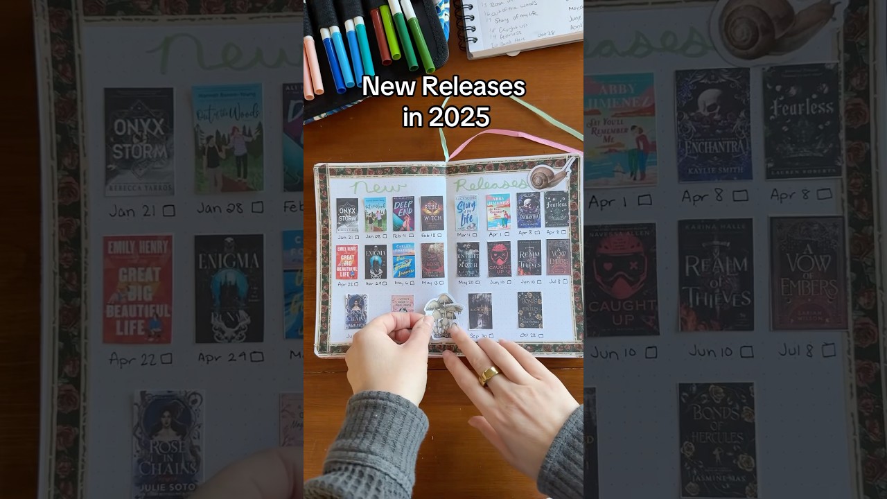 2025 New Book Releases #bookish #readingjournal #journal #booktube