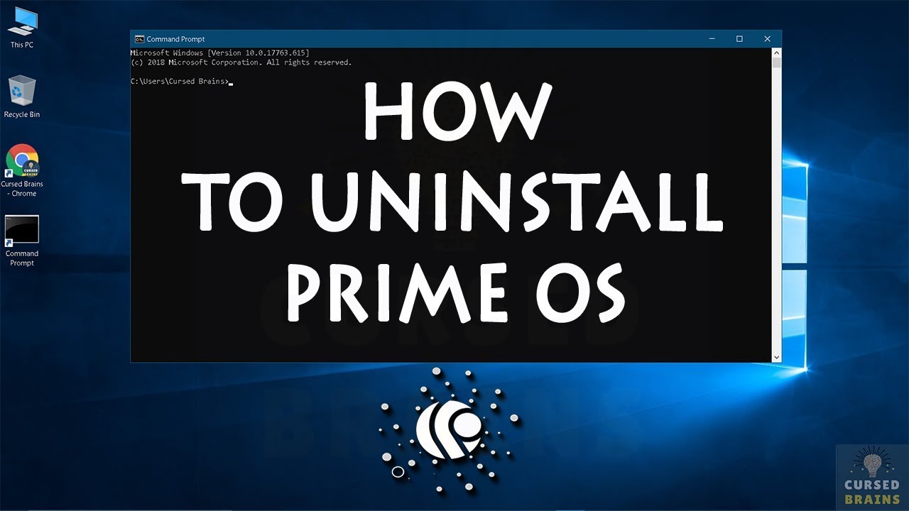 How To Uninstall Prime OS  | Dual Boot Windows | Remove Prime Operating System Command Prompt