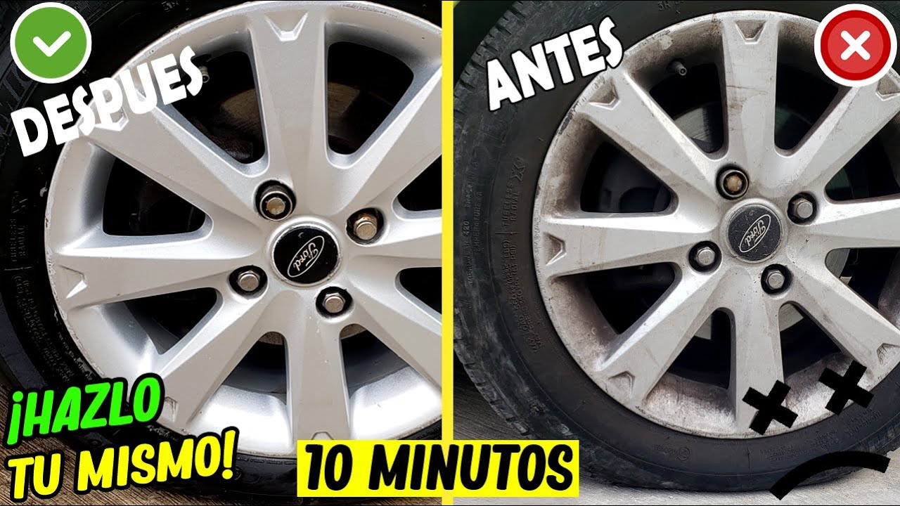 TRUCO 🔥PARA LIMPIAR RINES DE AUTO/SUPER FACIL✅ DE LAVAR😱