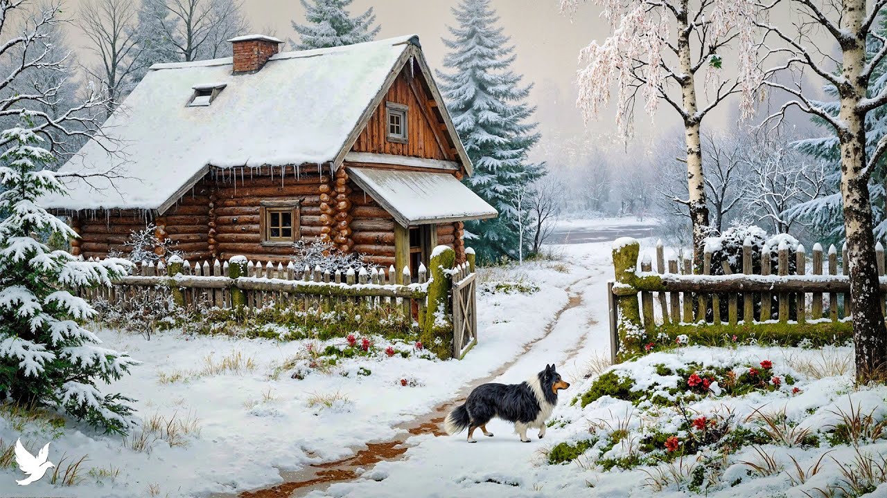 First Snow of February ❄️ Peaceful winter music to reduce stress and promote healing