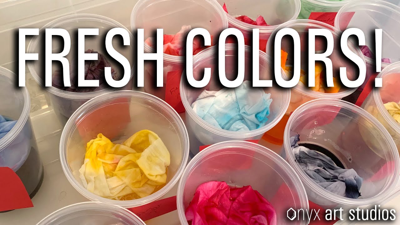 Ice Dye Swatches- Jacquard MX Procion Dyes 13 pieces| Onyx Art Studios