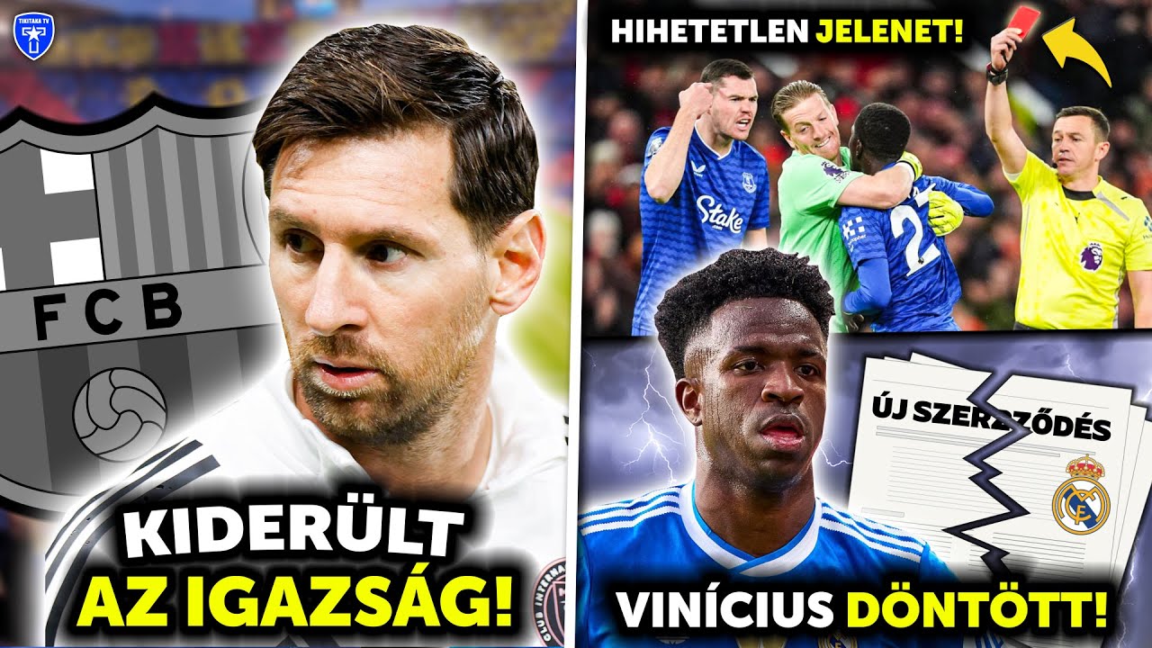 EZ&Eacute;RT hi&uacute;sult meg Messi visszat&eacute;r&eacute;se a Barcelon&aacute;hoz! Vin&iacute;cius d&ouml;nt&ouml;tt: NEM hosszabb&iacute;t a Reallal!