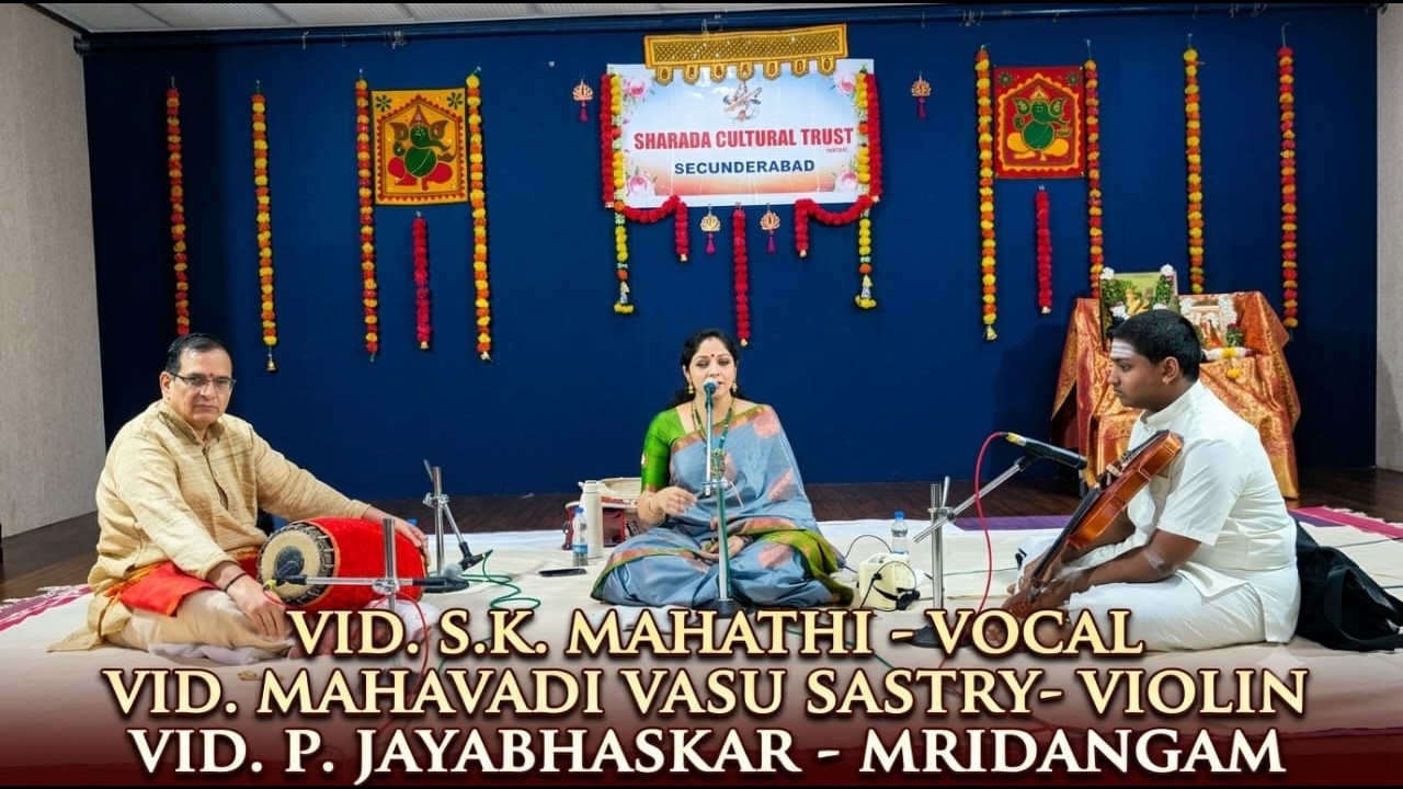 SHARADA CULTURAL TRUST 2nd MID-YEAR SERIES Day 1 VID. S.K. MAHATHI - VOCAL Concert #music