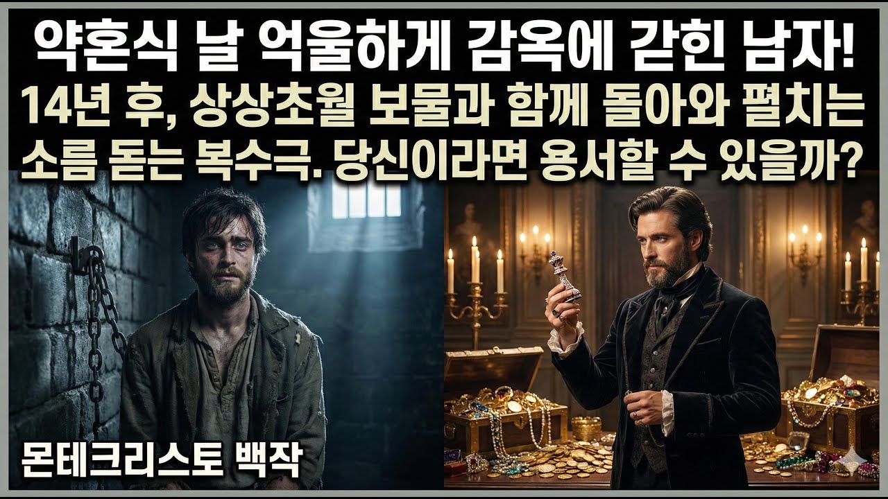 [몬테크리스토 백작 - 알렉상드르 뒤마] 무고한 죄수에서 전능한 백작으로 거듭난 남자의 이야기 & 절망의 감옥에서 시작된 천재적 복수극, 그 끝은? [책,독서,이야기]