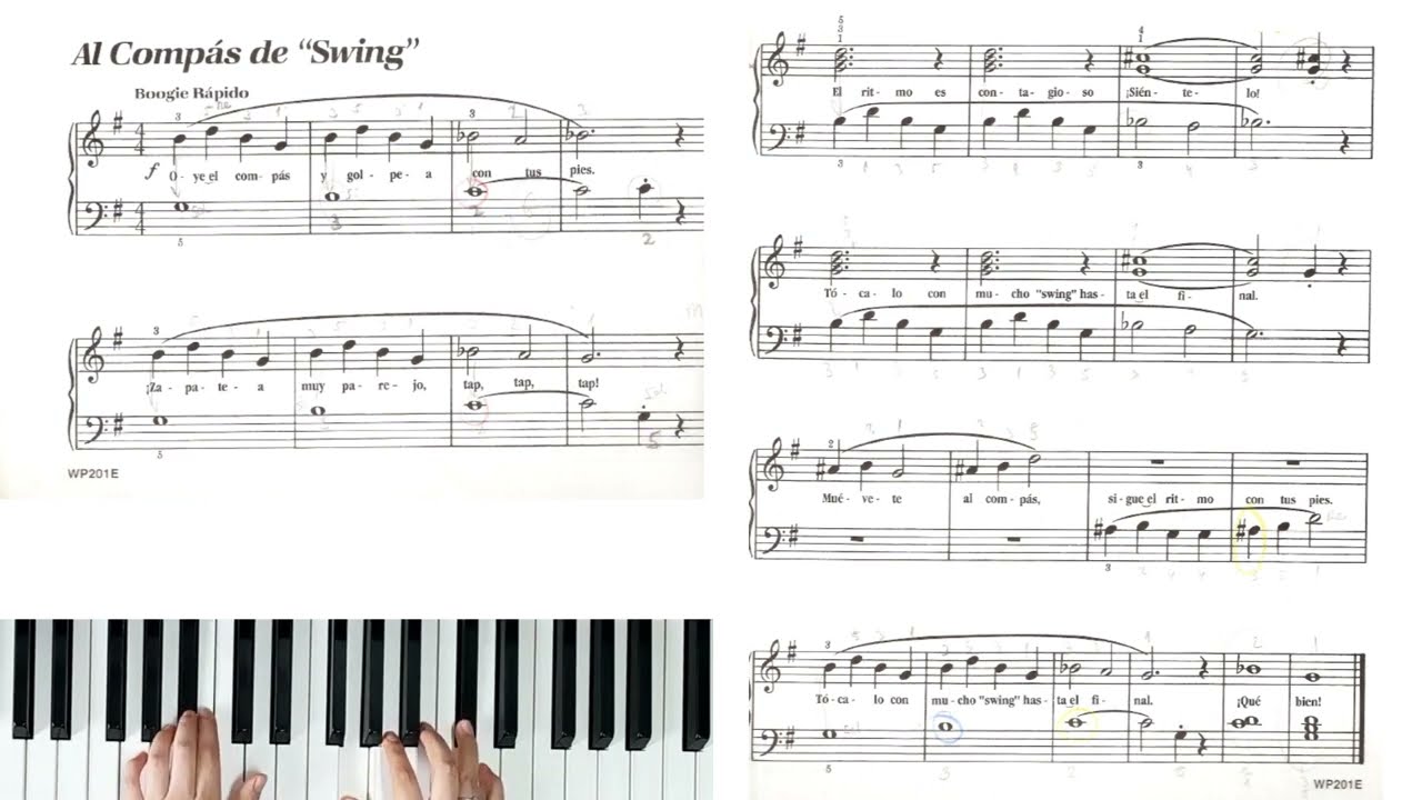Al compás de Swing   Piano Bastien Nivel 1
