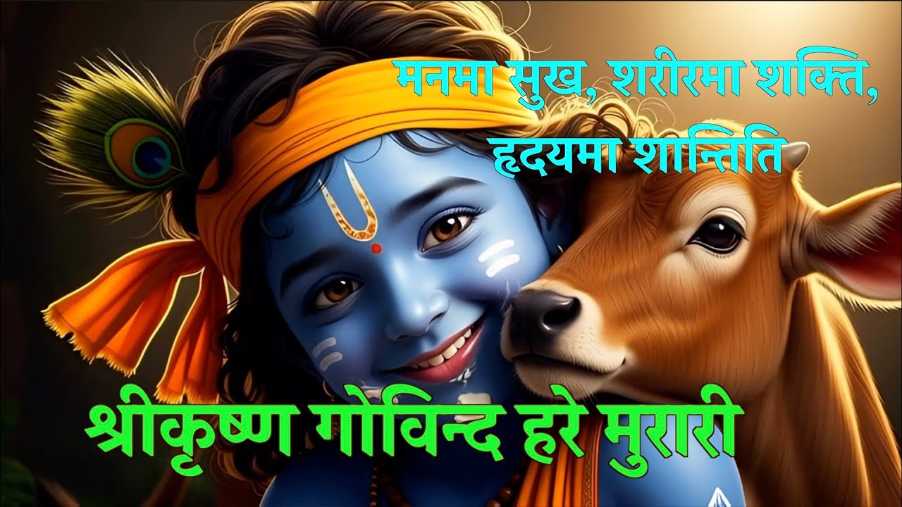 श्रीकृष्ण गोविन्द हरे मुरारी 🙏 | ORIGINAL Radhe Krishna Bhajan | सुख, शक्ति र शान्ति Sri Krishna