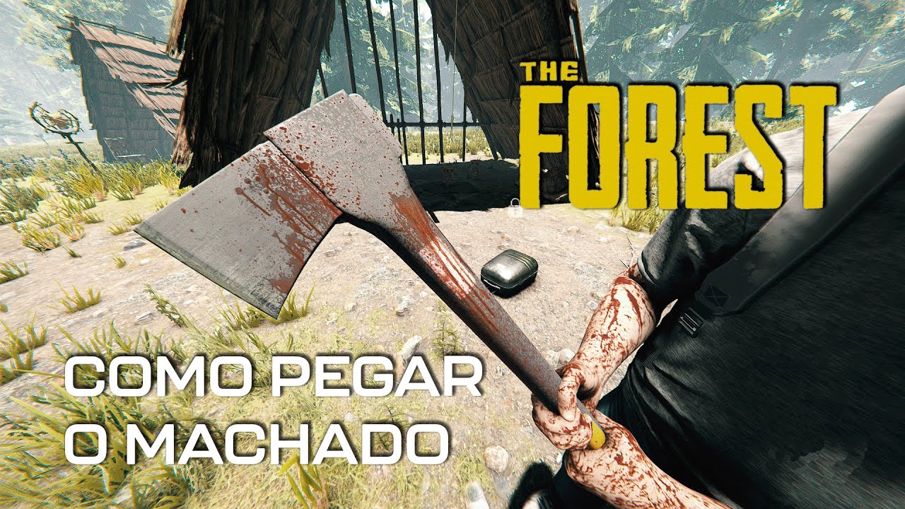 THE FOREST ARMAS | LOCALIZAÇÃO E DICAS DO MACHADO MODERNO!! - A arma mais forte! - Dicas The Forest!