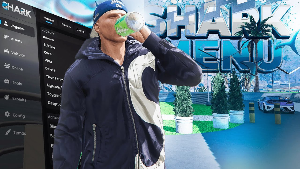 COMO USAR O SHARK MENU E EVITAR BANIMENTOS NO GTA RP
