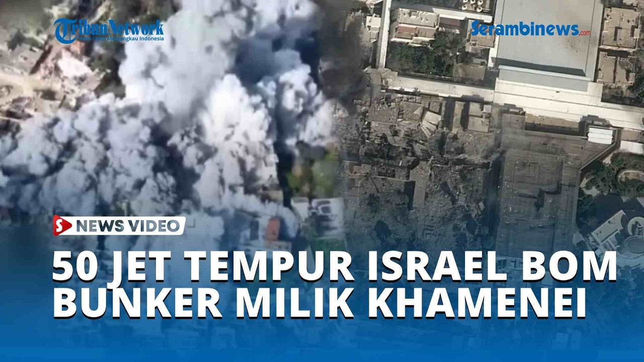 Detik detik 50 Jet Tempur Israel Bom Bunker Bawah Tanah Milik Khamenei