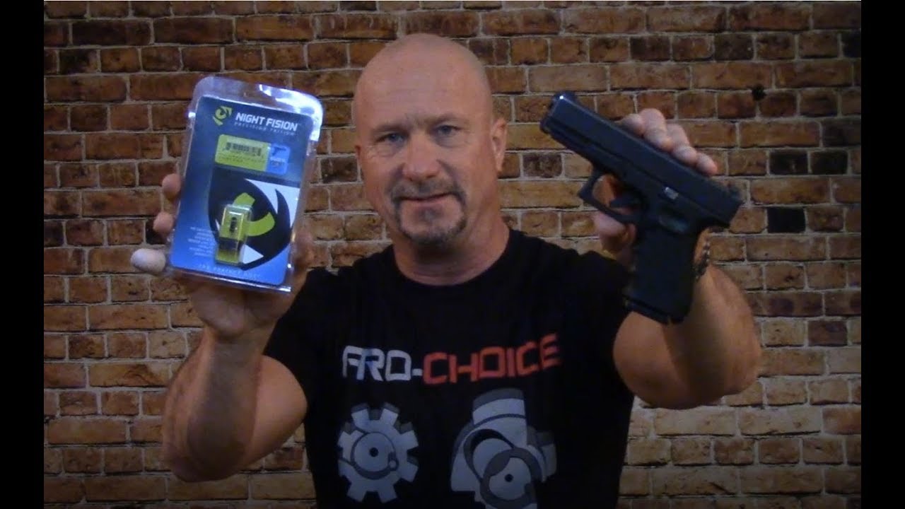 How to install night sights on your Glock 19   Night Fision Install