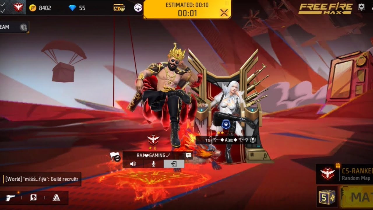 cs rank push of free fire  || garena free fire || #RAJ GAMING 90