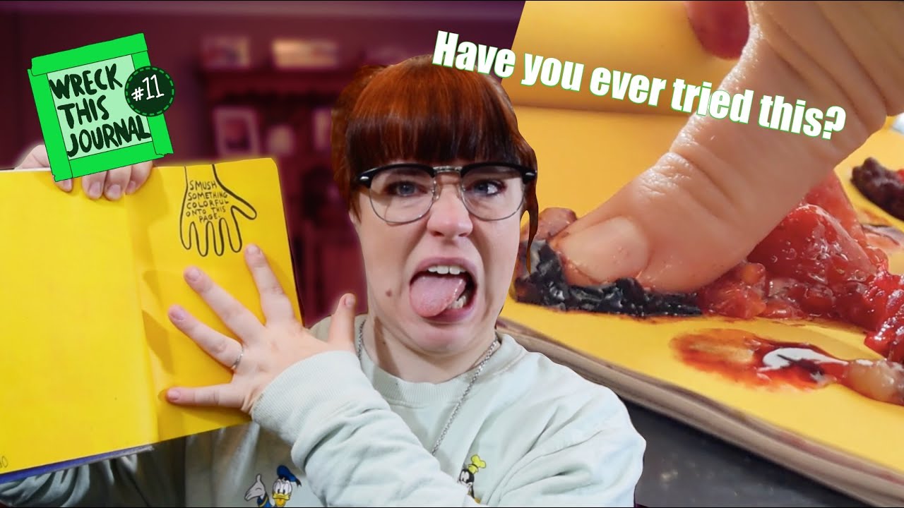 Wreck This Journal | Smush Something Colourful | Episode 12