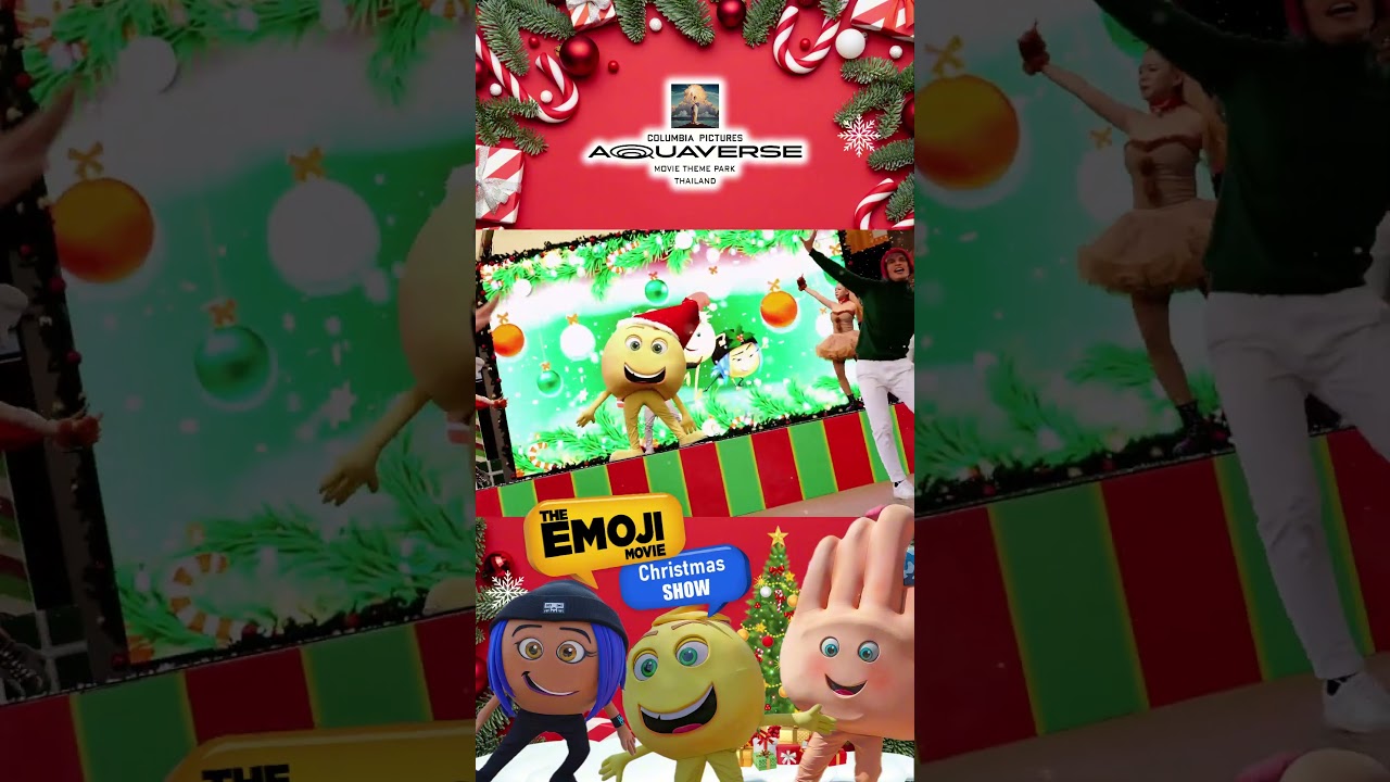 The Emoji Movie Christmas Show at Columbia Pictures Aquaverse