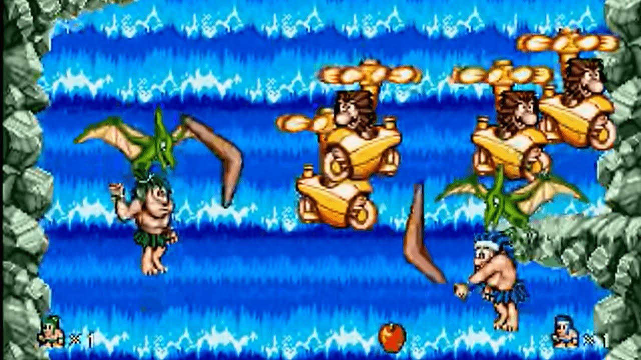Joe & Mac Sega Genesis TAS 2 players Hard