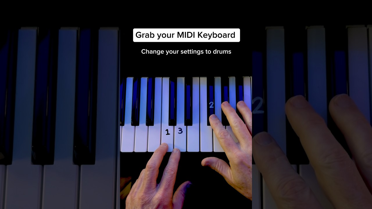 Change you’re midi keyboard to drums  