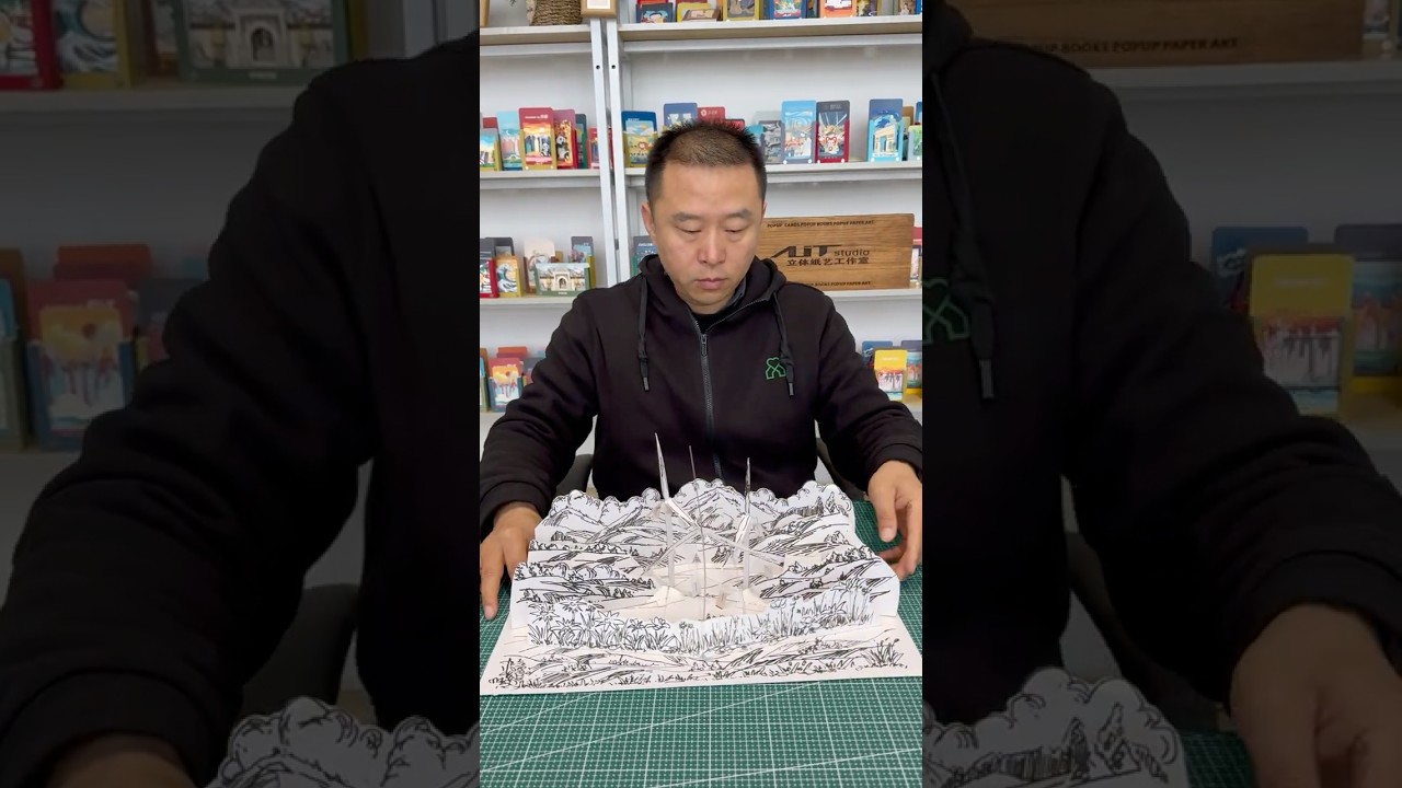 From Sketch to Pop-Up: Designing a Wind Turbine Page for a Renewable Energy Book 