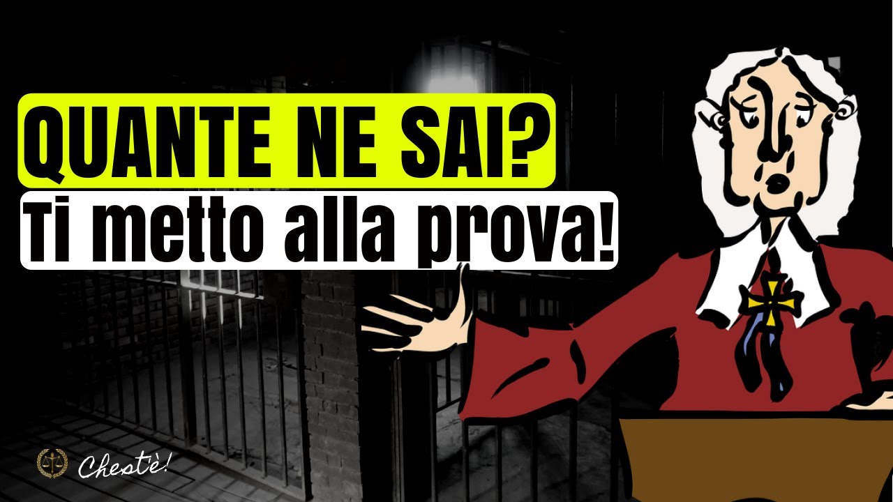 Quante ne sai di DIRITTO PENALE? Ti metto alla prova con questo video!