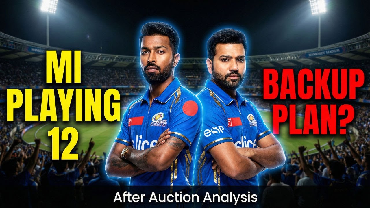 Mumbai Indians Playing 12 & Backup Plans 🔥 | MI Full Squad Analysis | IPL 2026