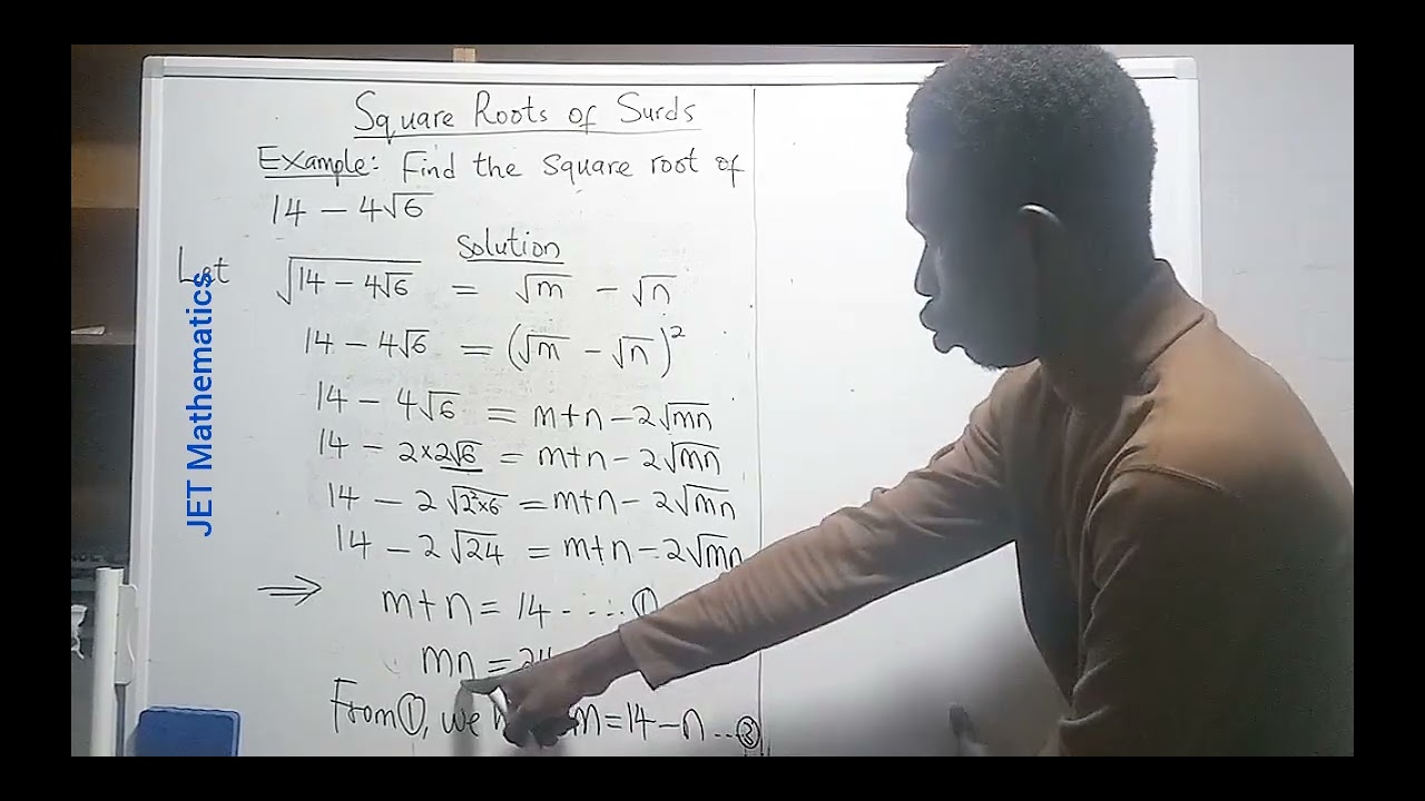 Square Roots of Surds 2 
