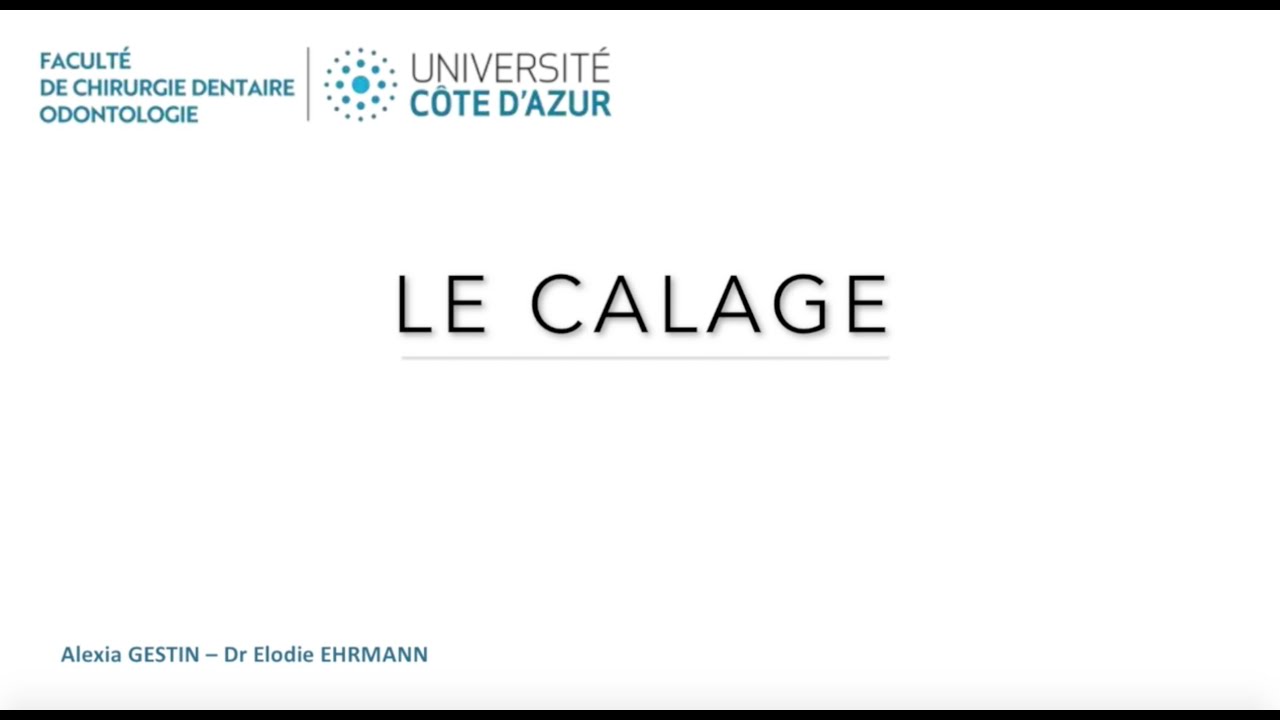3 - Le calage
