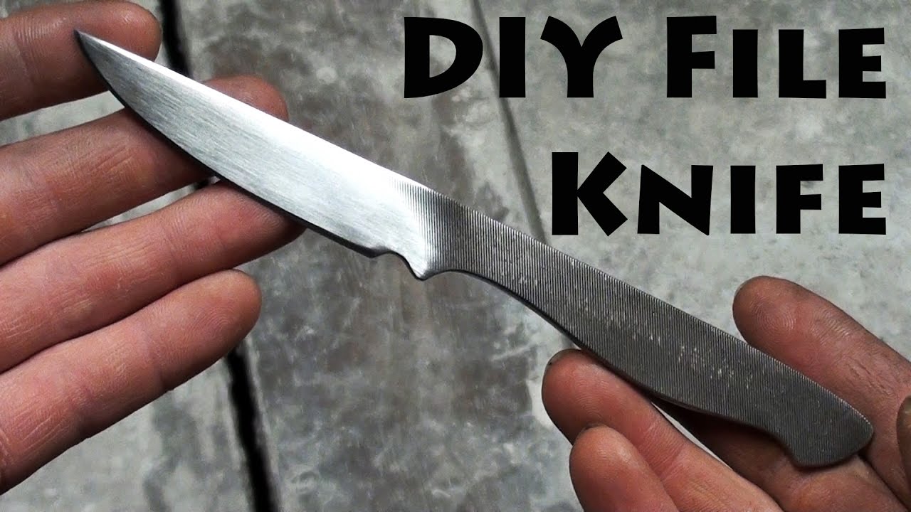 Making a Simple DIY Knife from a File No Forge Needed