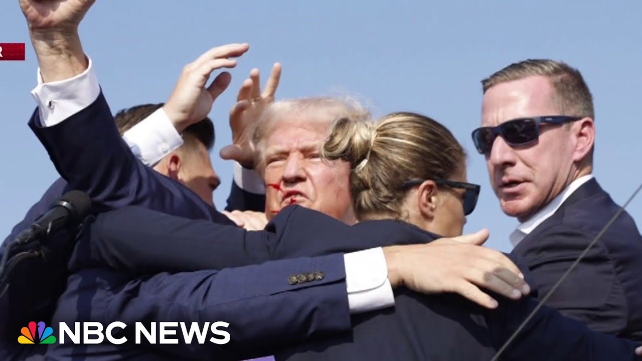 Trump rushed off stage by Secret Service after shots fired at rally