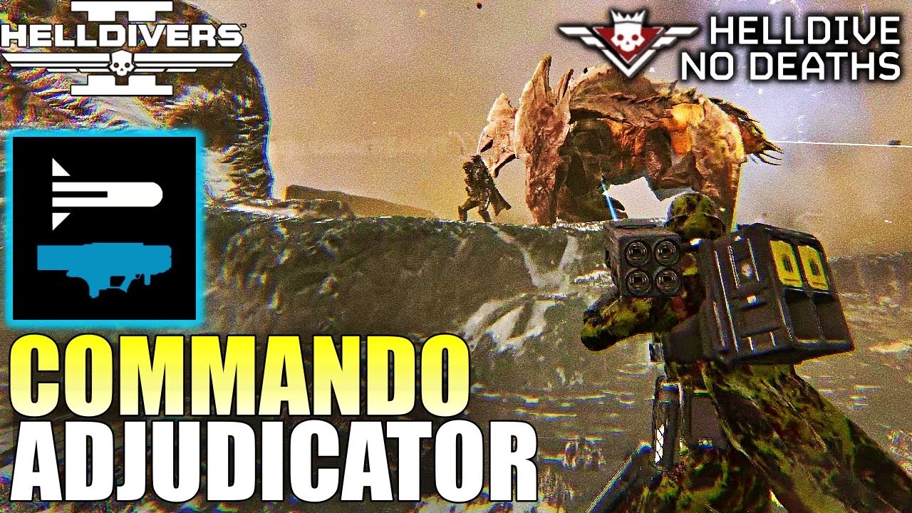 Helldivers 2 - MLS-4X Commando & Adjudicator Gameplay (No commentary, Max difficulty, No deaths)