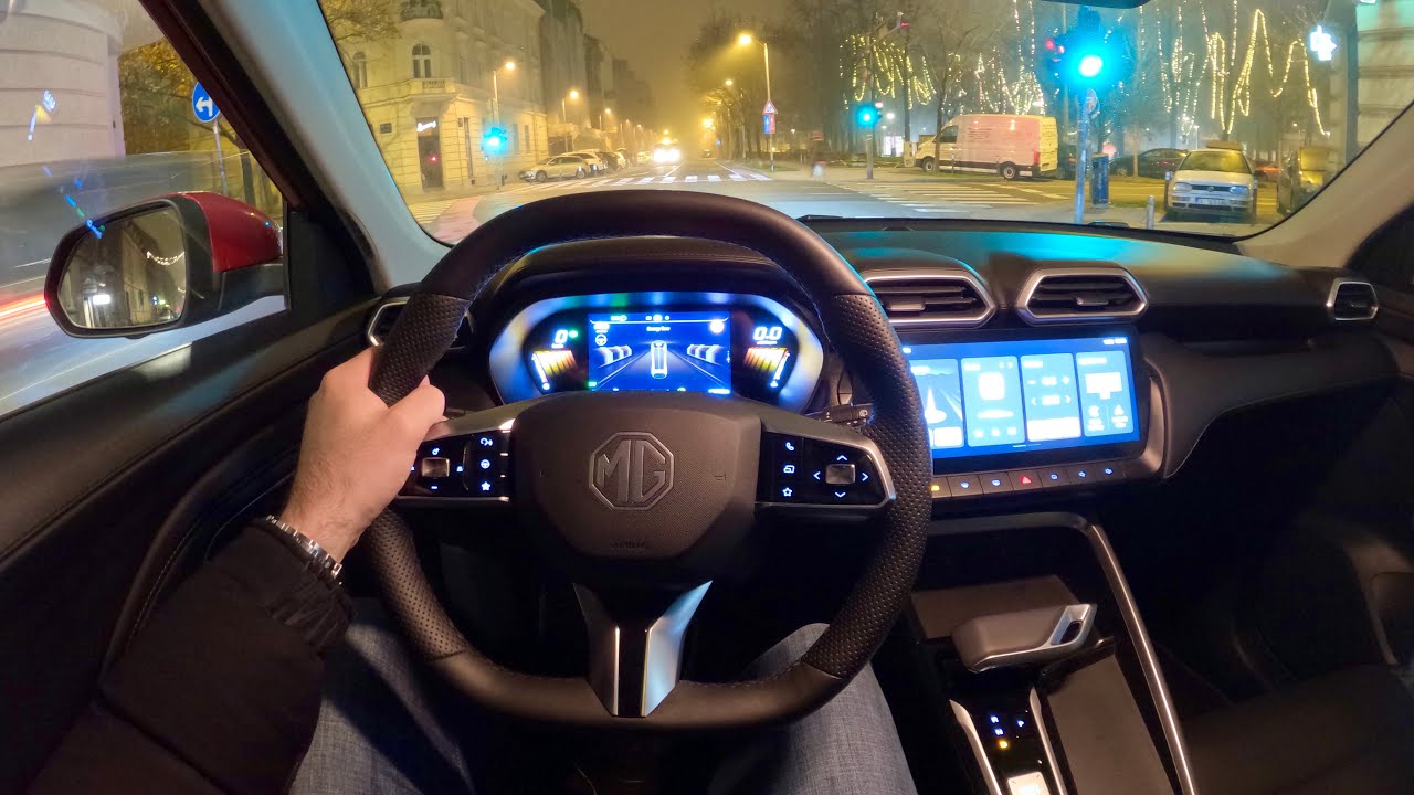 New MG ZS Hybrid+ 2025 - NIGHT POV test drive (PURE DRIVING, Luxury)