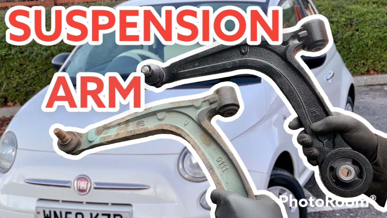 How to Replace a Fiat 500 Suspension Arm at  home garage.
