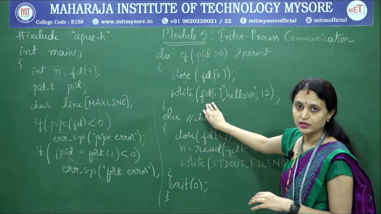 Overview of IPC, Pipes, popen and pclose, co-processes|VII|CSE|Module5|USP|S1