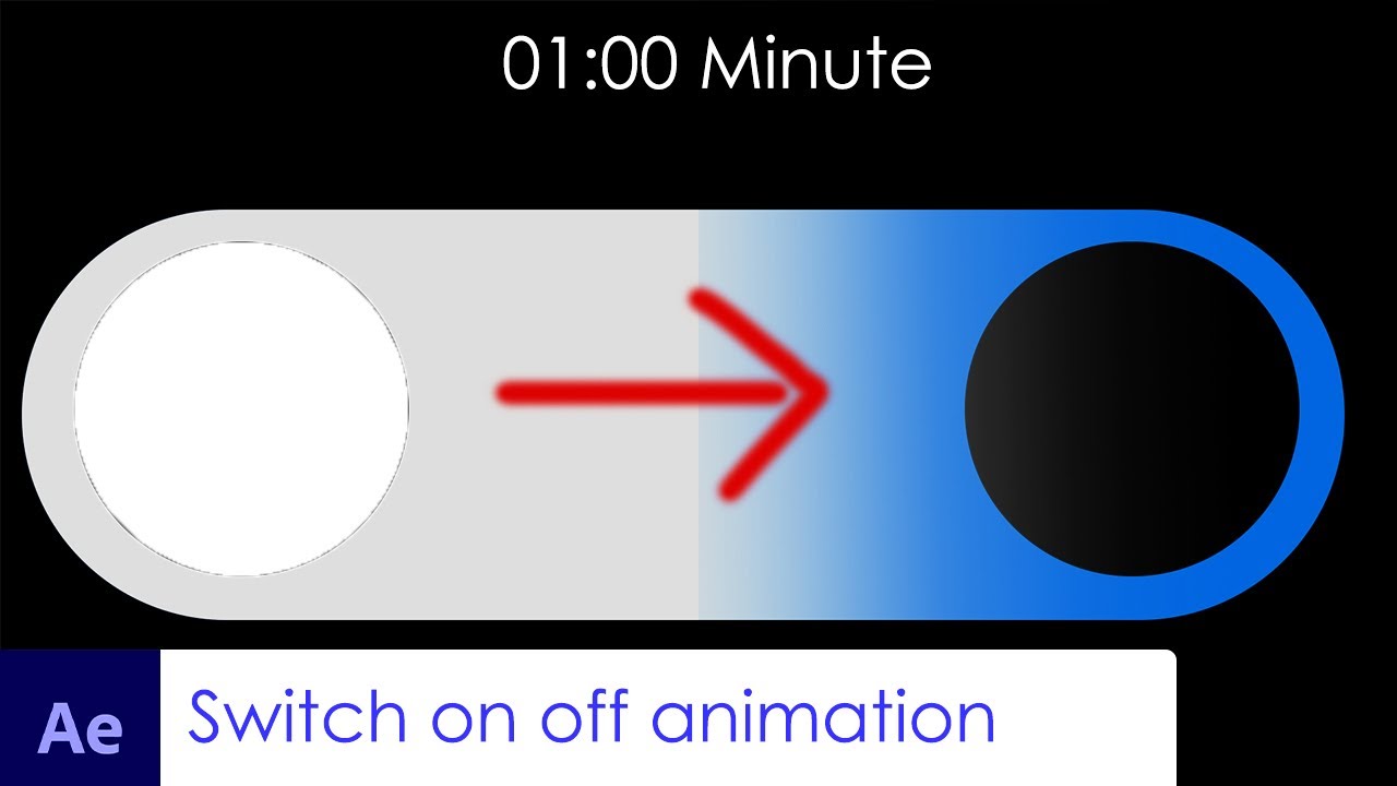 Switch On Off animation in aftereffect 1 minute
