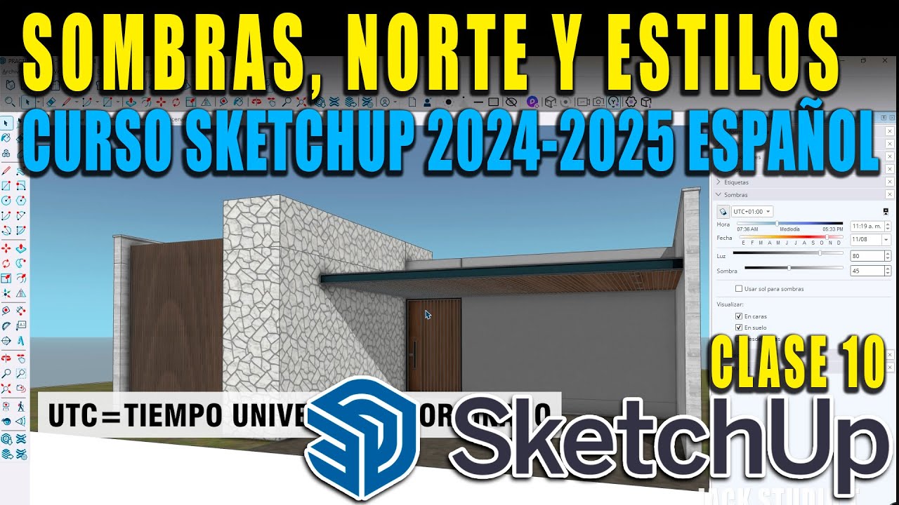 SOMBRAS Y ESTILOS EN SKETCHUP 2024 🔴 SKETCHUP 2025