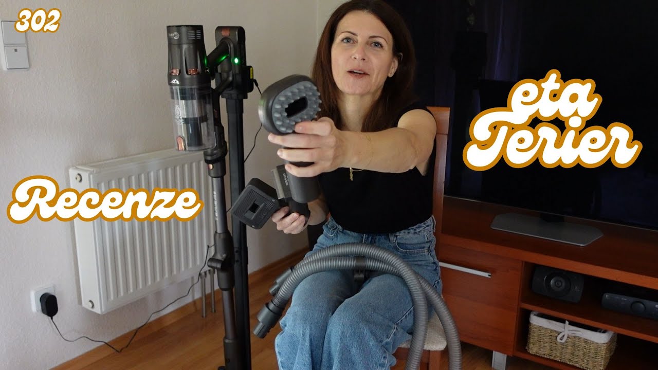 RECENZE TYČOVÉHO VYSAVAČE ETA TERIER 3 v 1| UKÁZKA VYSÁVÁNÍ | ALTERNATIVA K DYSONU V15?