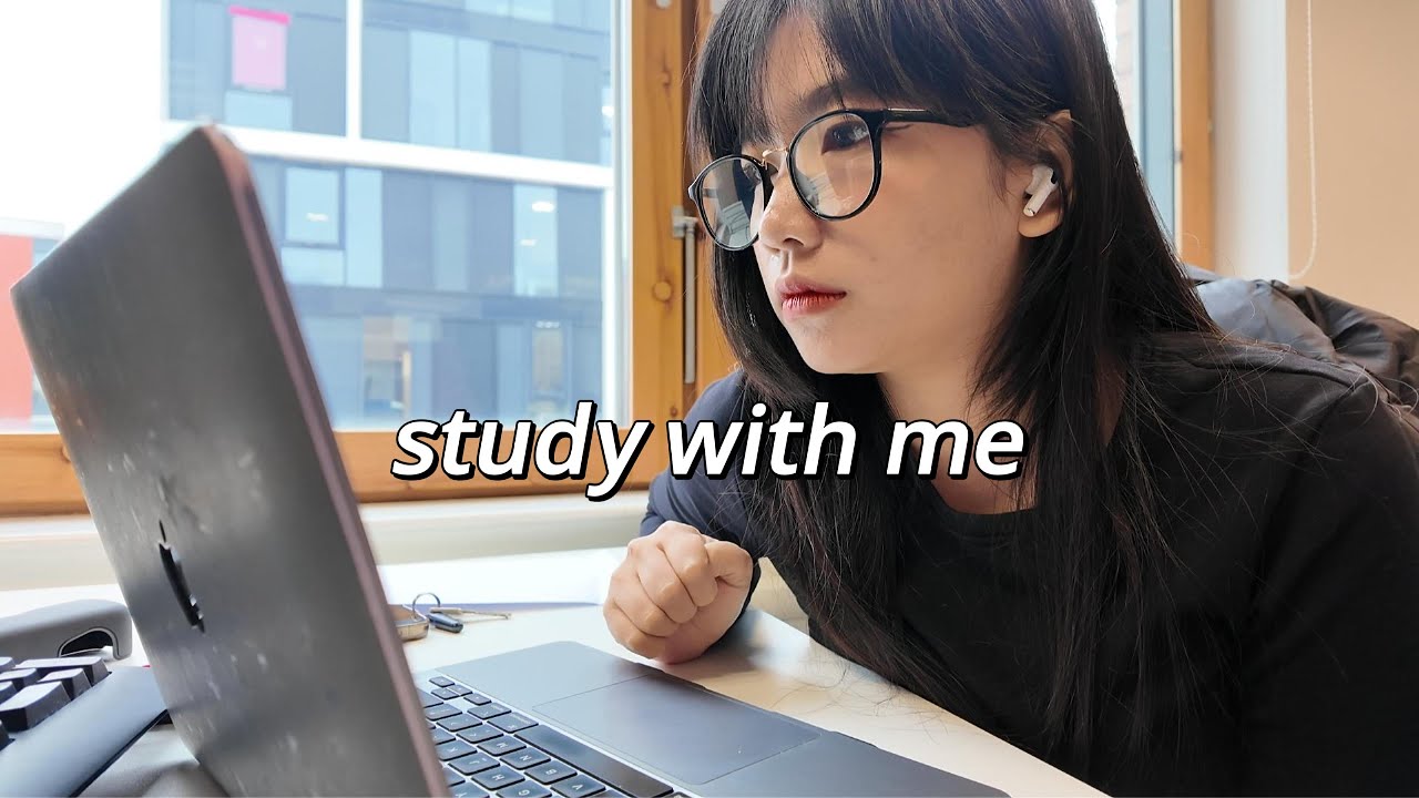 Study With Me - 40 mins, rainy sound + background noise