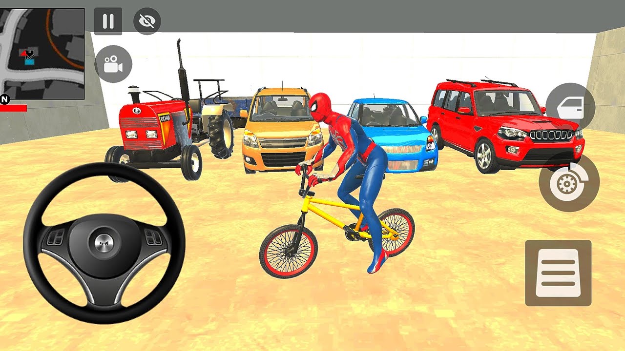 Spidey Forgot How to Web-Swing... 🚲😂 | Indian Theft Car and bike game 🎯
