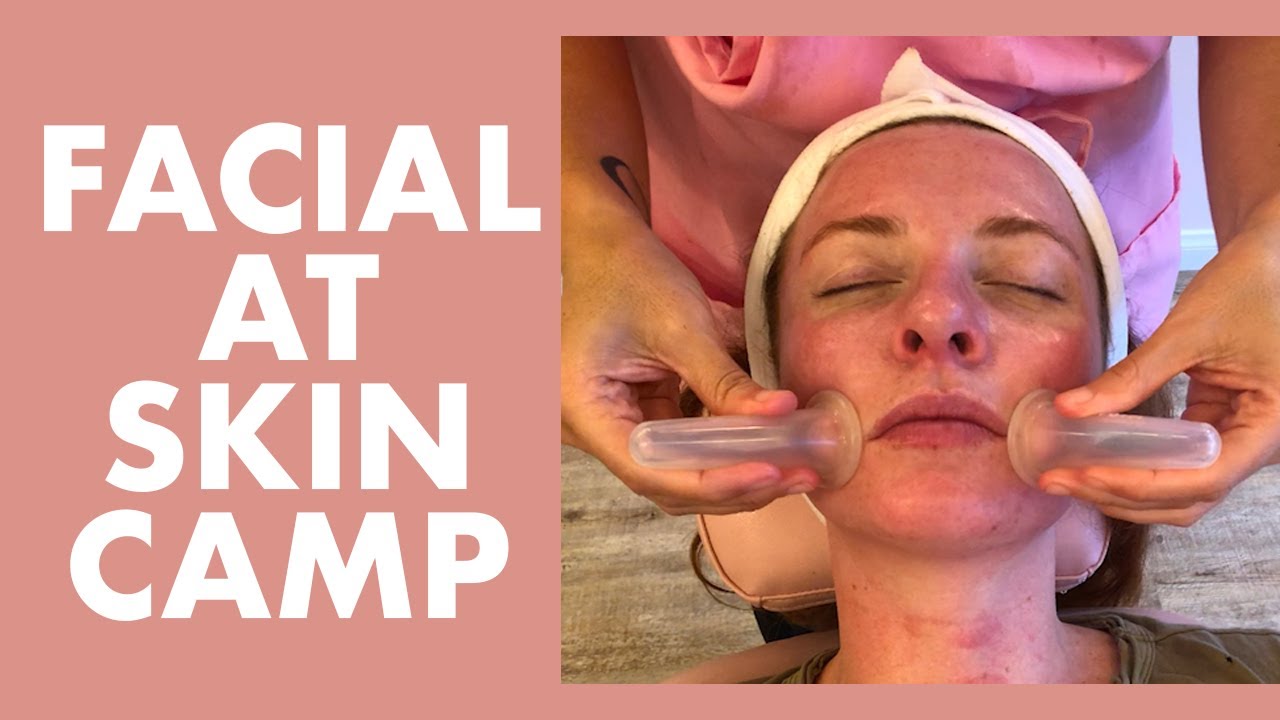 A Facial with Gua Sha, Cupping, & Massage at Skin Camp!