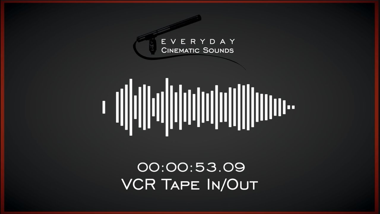 VHS Tape In/Out of VCR | HQ Sound Effects