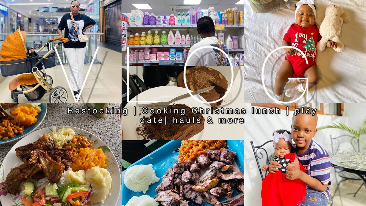 VLOG: We are back home| baby food and toiletries restock| cooking Christmas lunch| hauls & more| 🇿🇦