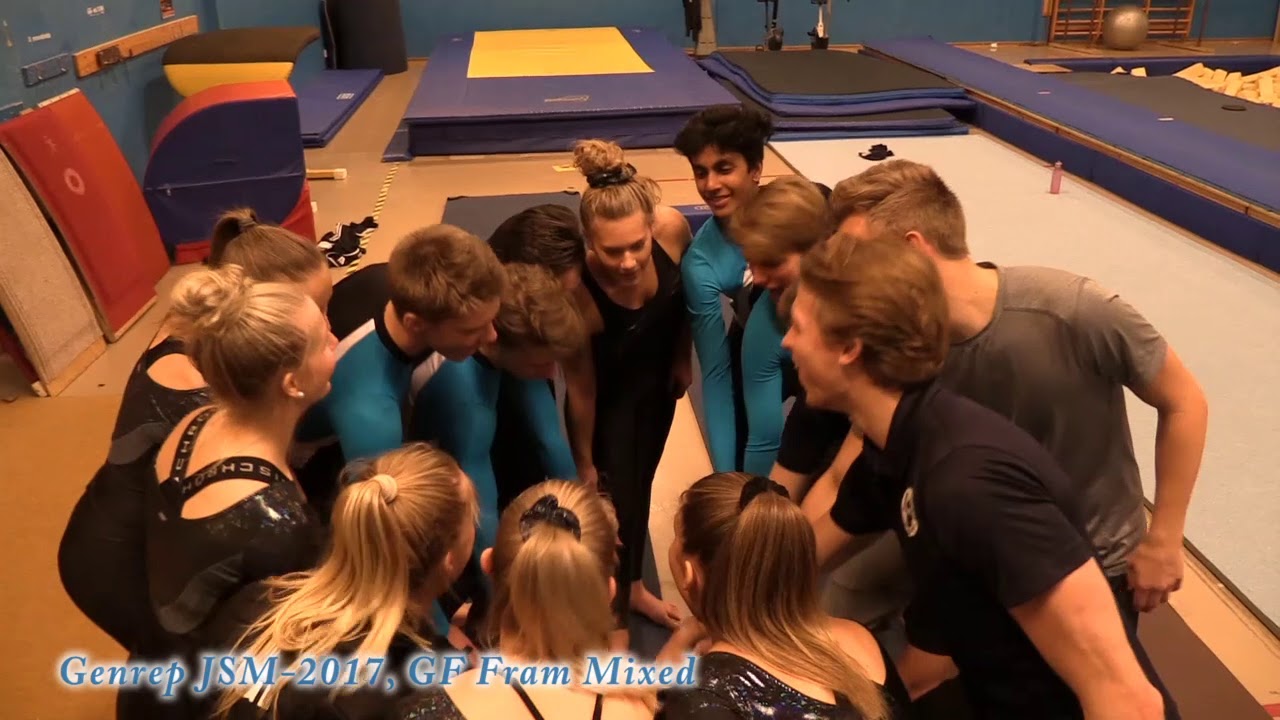 JSM 2017, GF Fram Mixed kör genrep, tumbling och trampett