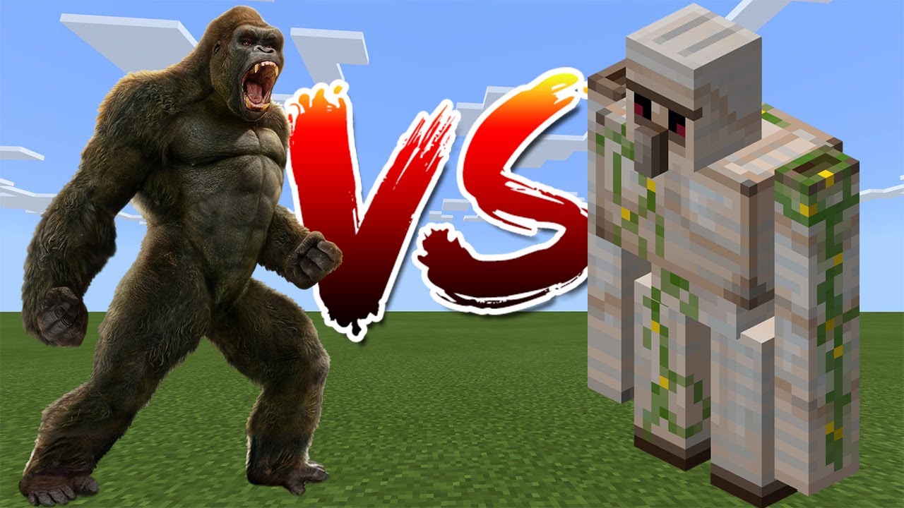 KingKong vs Giant Iron Golem - Minecraft