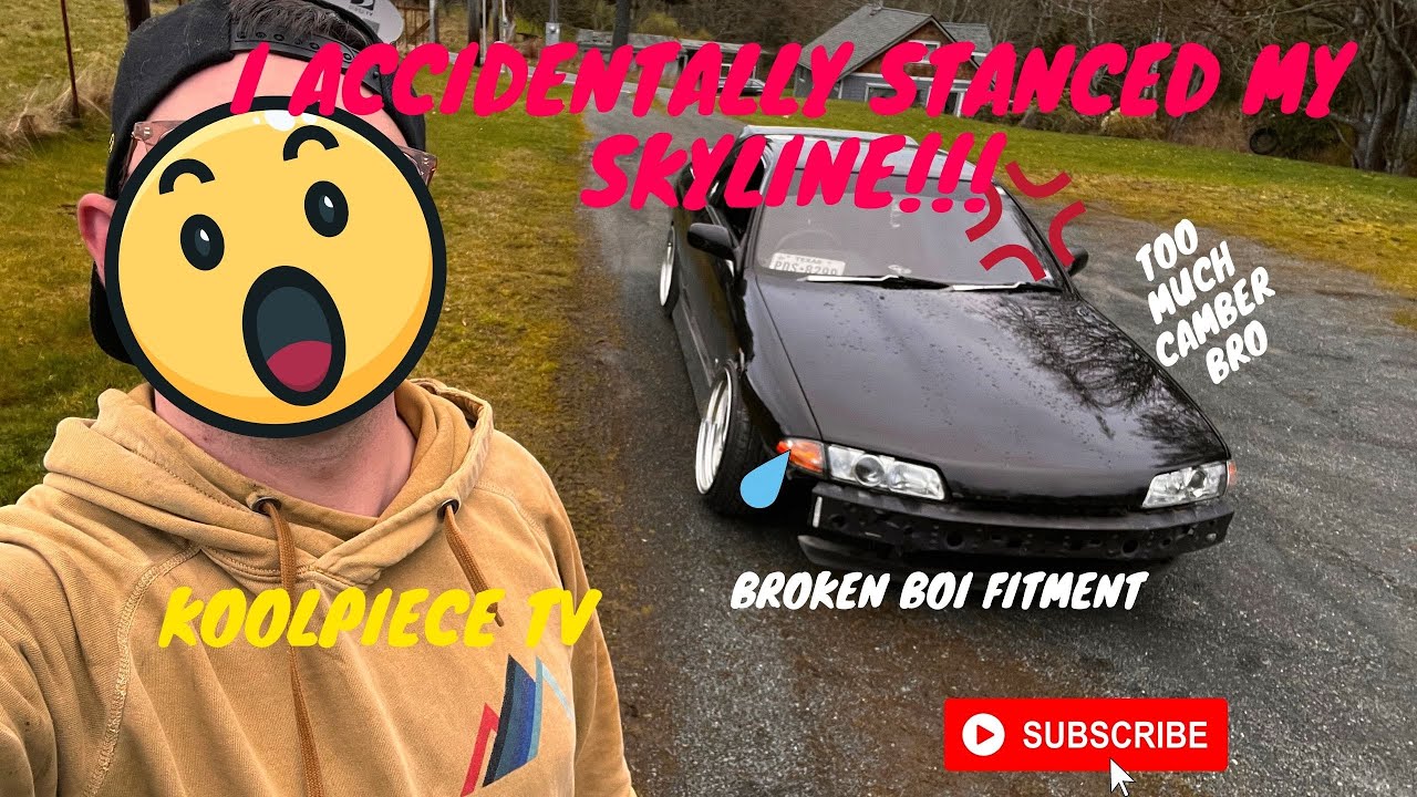 I ACCIDENTALLY STANCED MY SKYLINE!!! 40mm Extended lower control arm install on my Skyline