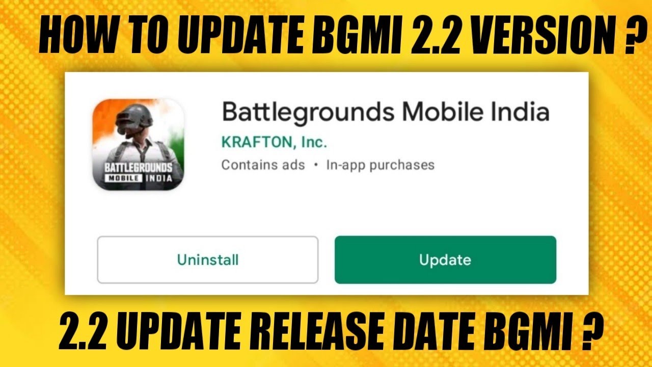 How to update bgmi 2.2 version | 2.2 update release date bgmi | Bgmi 2.2 update kab ayega