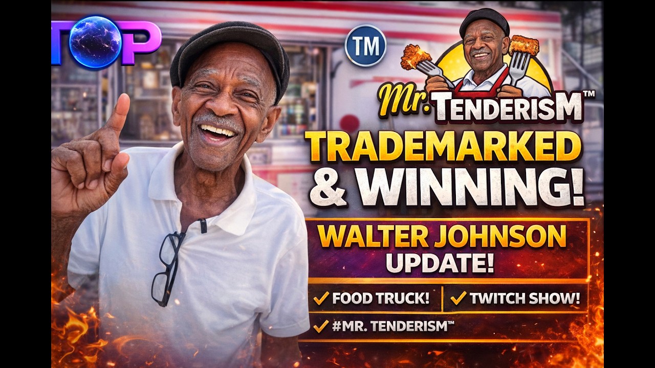 Mr. Tenderism WINS! Walter Johnson Secures Trademark, Launches Food Truck & Twitch Show