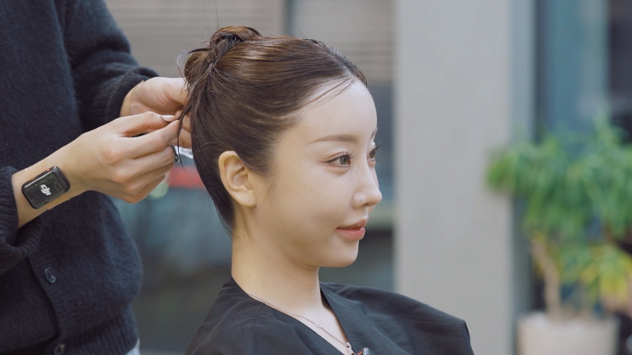 (ASMR) A Calm Korean Hair Styling That Helps You Relax (with Make up)