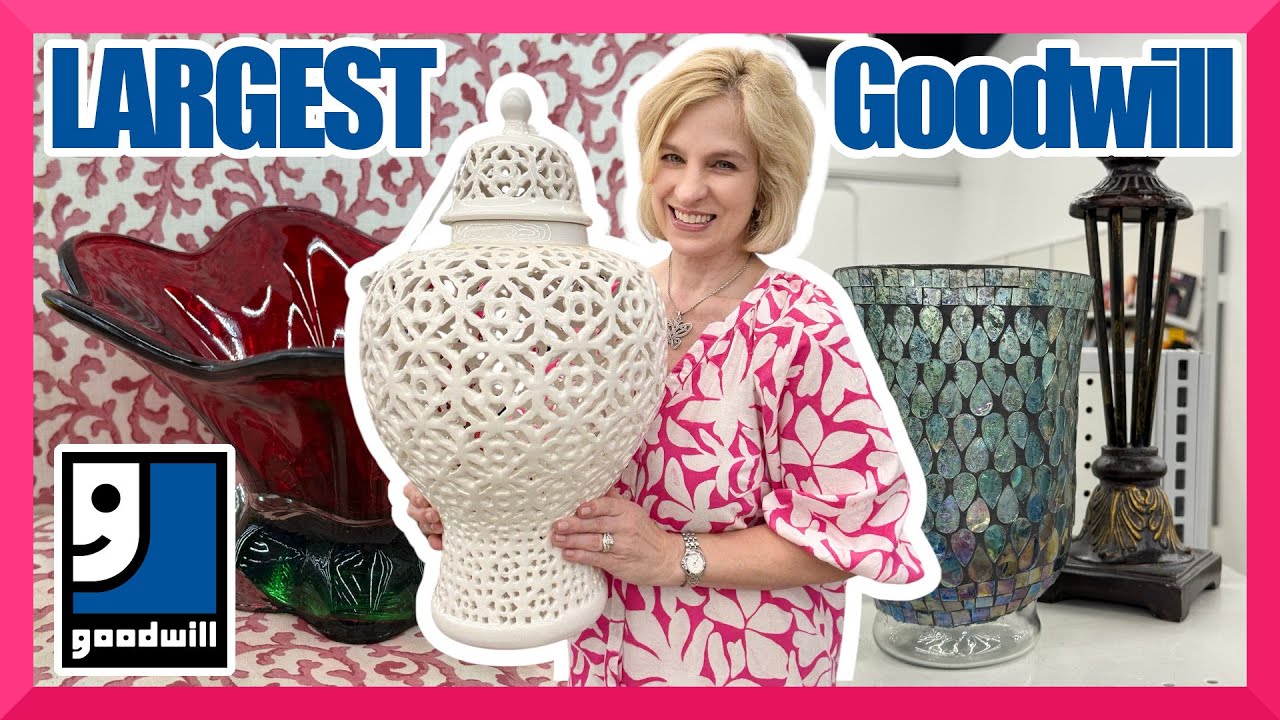 LARGEST Goodwill in Houston! Top brands and deals on home decor + more rolling out on the carts!
