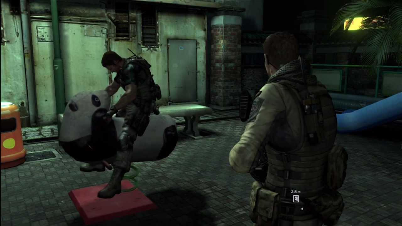 Chris Redfield And Piers Nivans Play On a Jungle Gym!