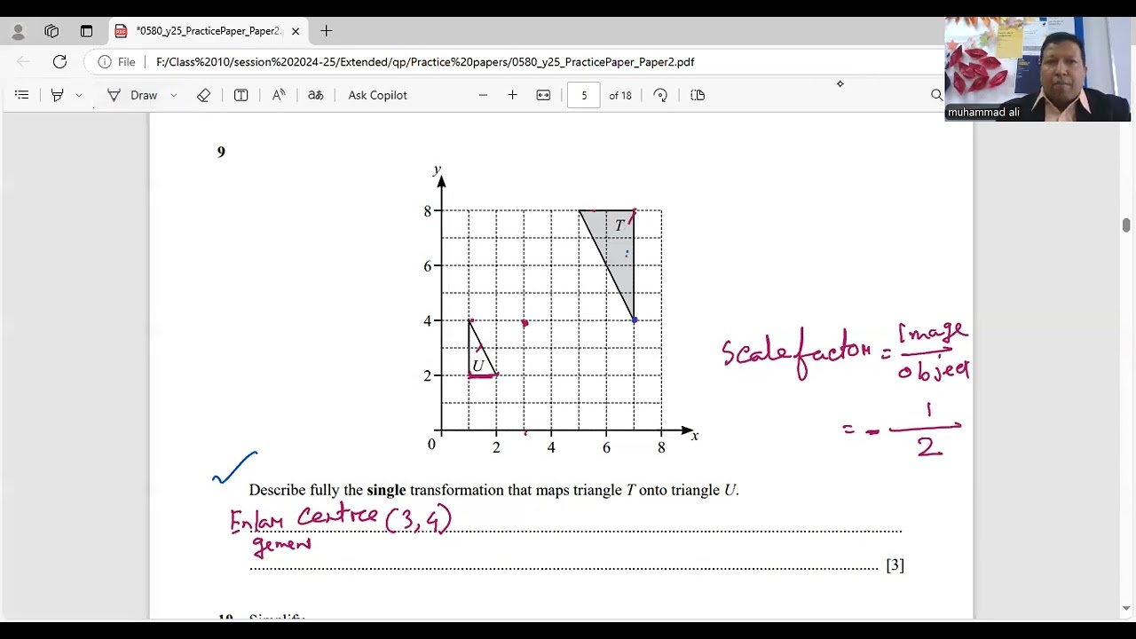 Cambridge IGCSE| Mathematics | 0580/02|Practice paper 2025
